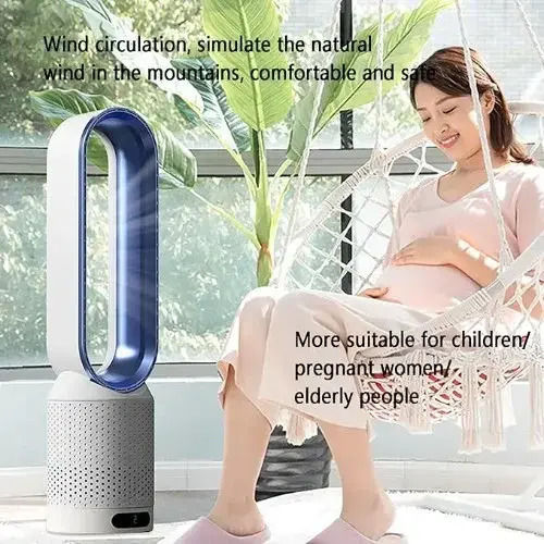 Bladeless Fan 40W with Remote Control Gold