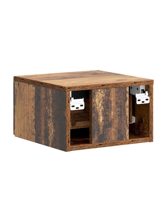 Wooden Brown Bedside Tables 2 Pieces 34.5x33x20cm
