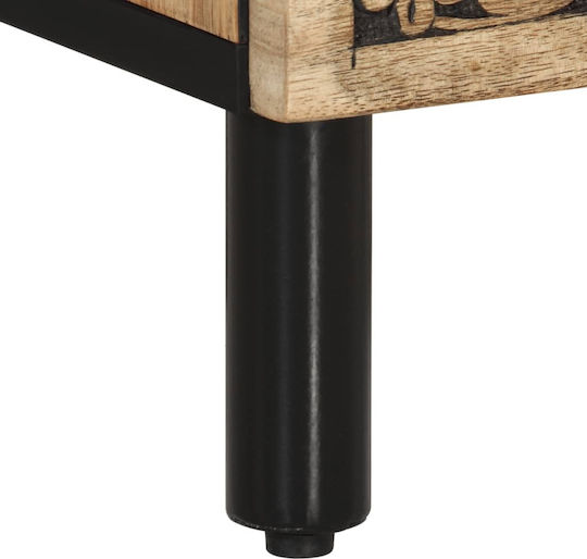 Beige Wooden Bedside Table 50x33x60cm