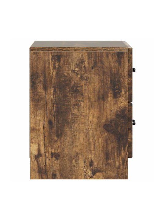 Κομοδίνα Ξύλινα Μαύρα 2τμχ 43x34.5x44.5cm