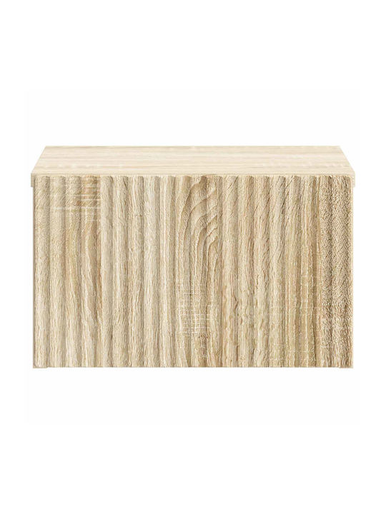 Κομοδίνο Ξύλινο Μπεζ 33x34.5x20cm