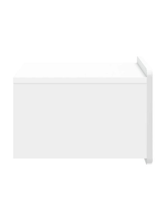 White Wooden Bedside Tables 2 Pieces 49x34.5x24cm