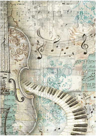 Σετ 8 Ριζόχαρτα Ντεκουπάζ Stamperia 10.5×14.8cm Symphony Backgrounds
