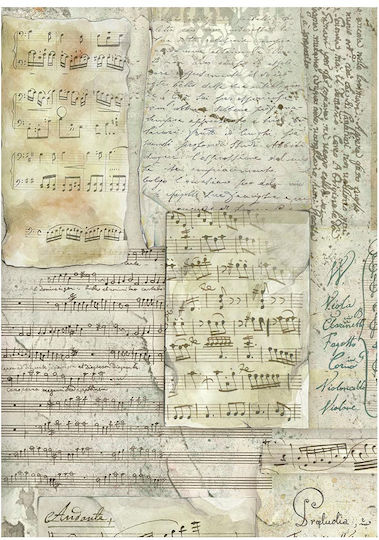 Σετ 8 Ριζόχαρτα Ντεκουπάζ Stamperia 10.5×14.8cm Symphony Backgrounds