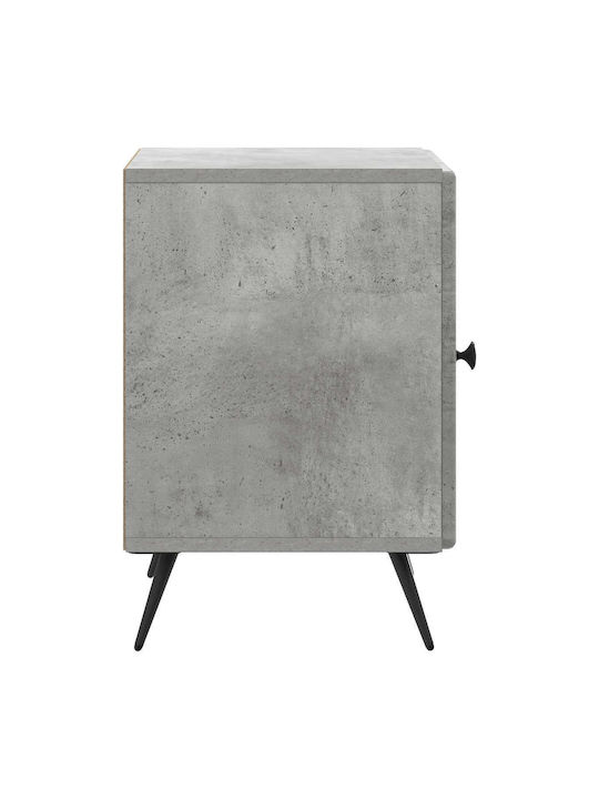 Wooden Gray Bedside Table 43x34.5x50cm