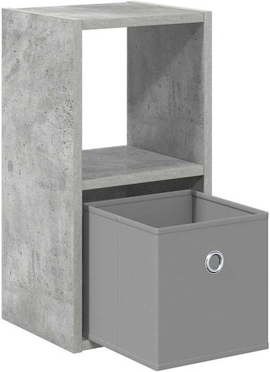 Noptiere Dormitor Din Lemn Gri 2 Bucăți 25.5x22x49.5cm