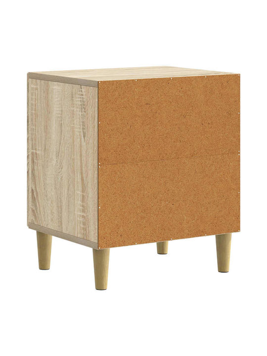 Wooden Beige Bedside Table 43x34.5x50cm