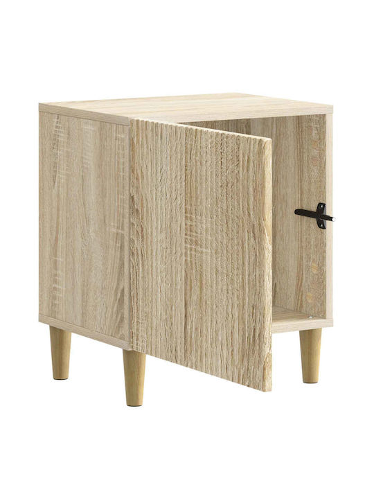 Wooden Beige Bedside Table 43x34.5x50cm