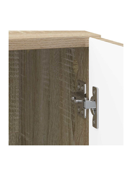 Wooden Beige Bedside Tables 2 Pieces 43x34.5x50cm