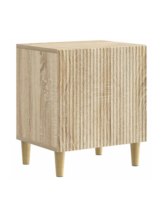 Wooden Beige Bedside Tables 2 Pieces 43x34.5x50cm