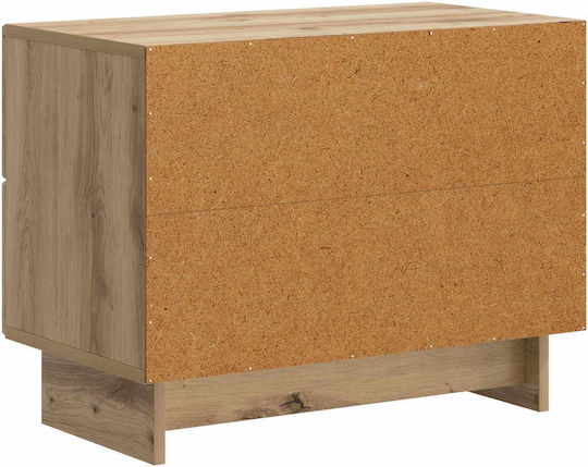 Нощно Шкафче Дървено Кафяво 62x34.5x47.5см