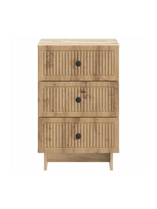 Wooden Brown Bedside Table 43x41x66.5cm