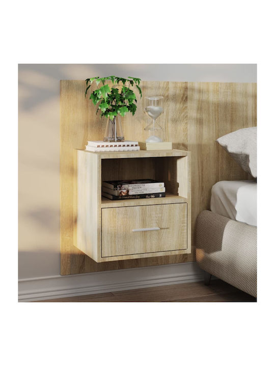 Noptiere Dormitor Din Lemn Bej 2 Bucăți 48.5x32.5x80cm