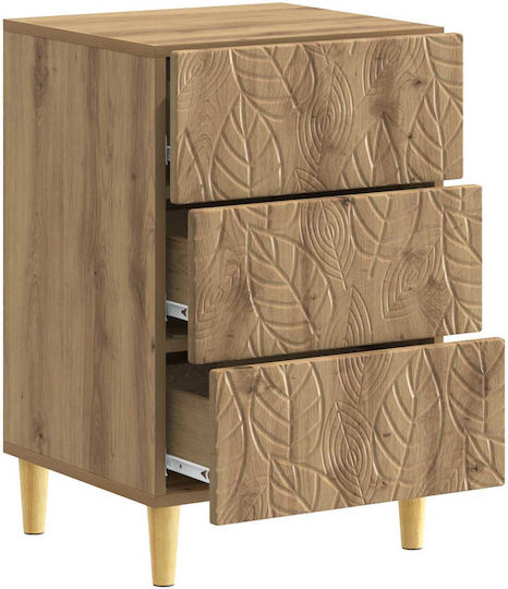 Wooden Brown Bedside Table 43x39.5x66.5cm