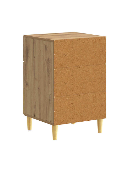 Nachttisch Holz Braun 43x39.5x66.5cm