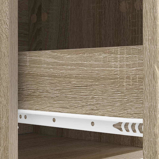 Wooden Beige Bedside Table 62x34.5x48cm
