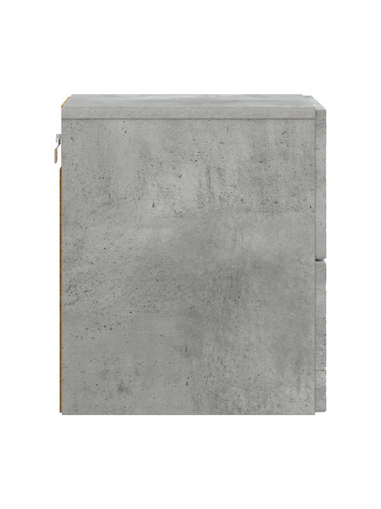 Нощни Шкафчета Дървени Сиви 2 Бройки 34.5x33x40см