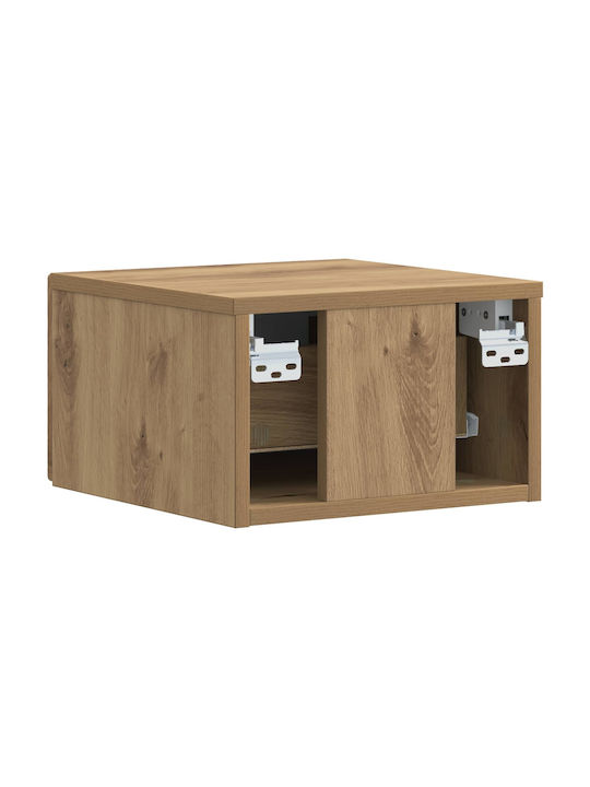Wooden Brown Bedside Tables 2 Pieces 49x34.5x20cm