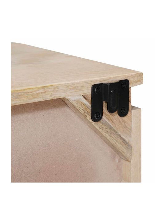 White Wooden Bedside Table 40x30x20cm