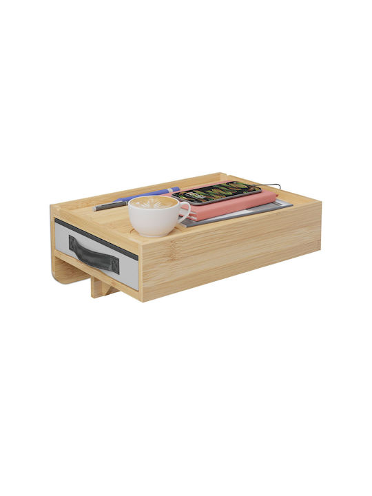 Noptieră Din Bambus Maro 26.5x26.5x37cm