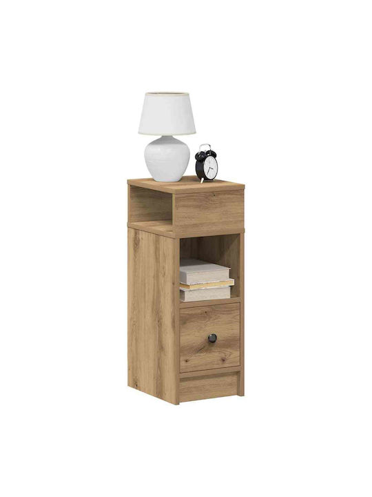 Wooden Brown Bedside Table 25x31x66cm
