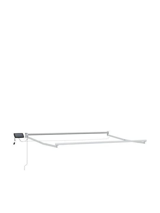 vidaXL Pavillon Terrasse mit LEDs Orange 2.5x2m