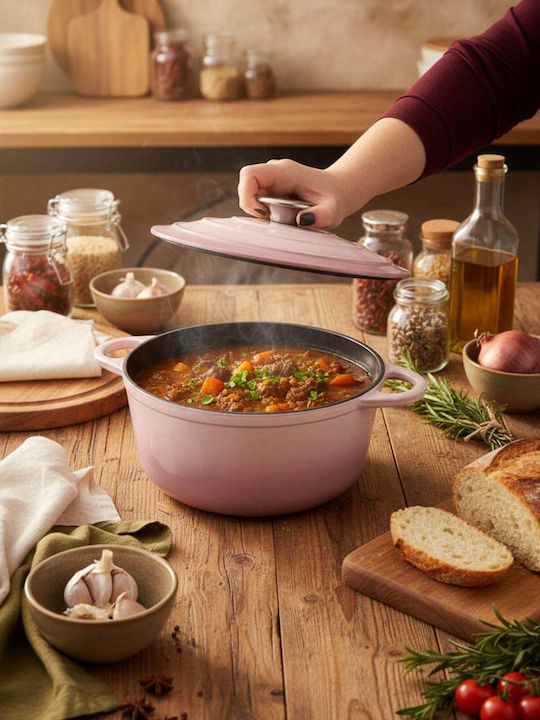 SteweHome Deep Cast Iron Stockpot