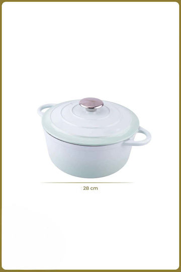 SteweHome Βαθιά Κατσαρόλα από Μαντέμι 28cm SteweHome Βαθιά Κατσαρόλα από Μαντέμι 28cm