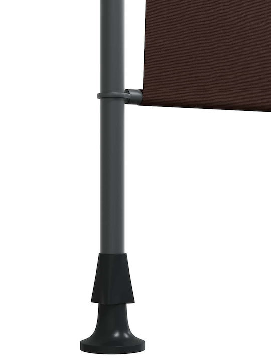 vidaXL Cort Terasă cu LED Maro 1.2x2.7m