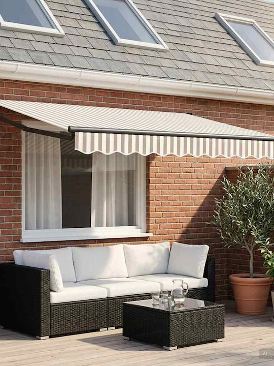 vidaXL Terrasse Zelt Grau 3x2.5m