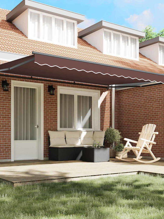 vidaXL Schelet De Copertină Terasă Cu LED 4.5x3m