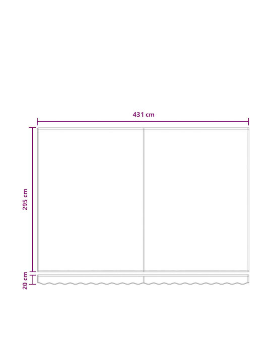 vidaXL Terrasse Zelt mit LEDs Braune x