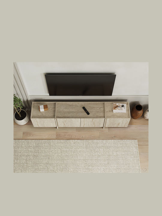 Έπιπλο Τηλεόρασης Lowen Travertine Μ180xΠ35xΥ46.2cm