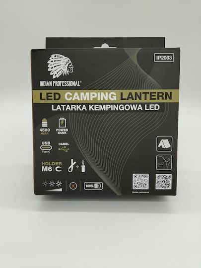 Premium Φανάρι Led Μπαταρίας για Camping με Φακό