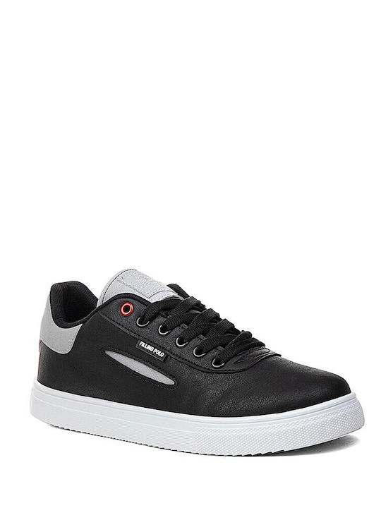 Ανδρικά Sneakers Μαύρο Με Λευκό