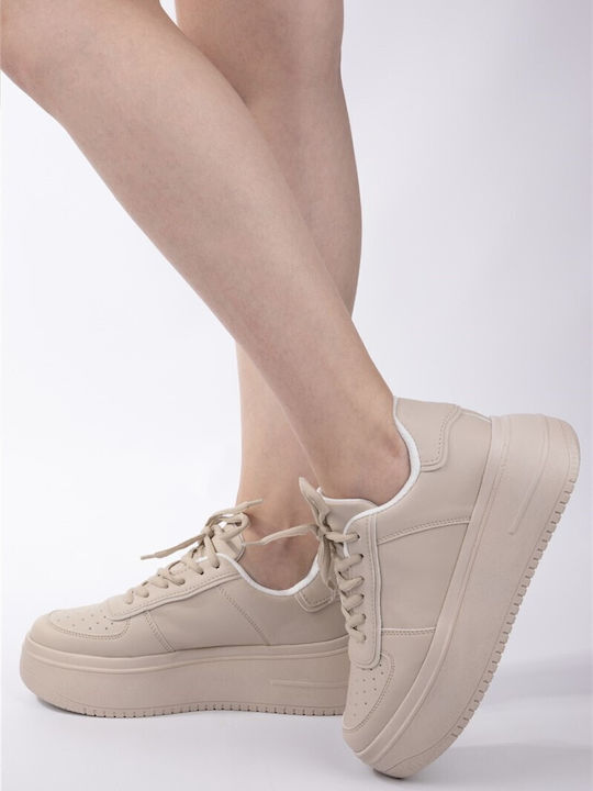 Damen Sneakers Beige