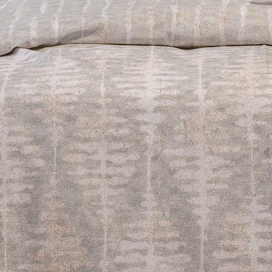 Melinen Kai Set Cearceafuri de Pat King Size 260x270cm Gri (4 Bucăți)