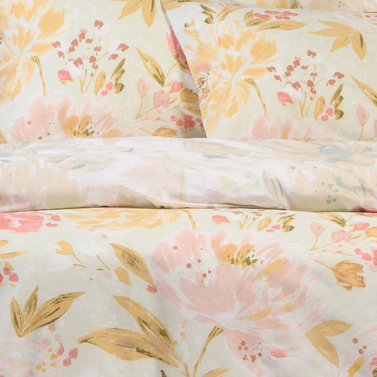 Melinen Anabelle Bed Sheets Set King Size 260x270cm Turquoise (4 Pieces)