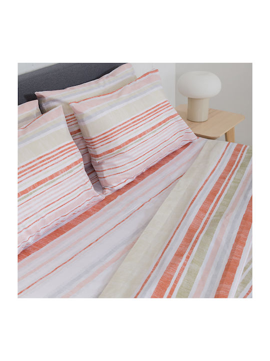Viokarpet Bed Sheet Naf Naf Summit 151 Vinson Red Set Super-Double Rubber Hugger