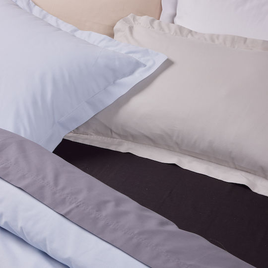 Das Home 1007 Bettlaken Super-Doppel mit Gummibettlaken 160x200+35cm Dunkelgrau