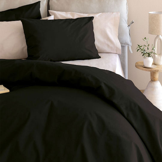 Palamaiki Sheet Sets Queen with Elastic 170x200+32cm. Etoile Jet Black 4pcs