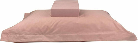Astron Italy Μονό 100x200+40εκ. με Λάστιχο Dusty Rose