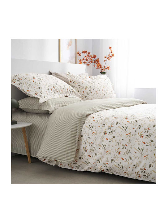 Vesta Home Valencia Bed Sheets Set Super King 240x270cm Olive 4 Pieces