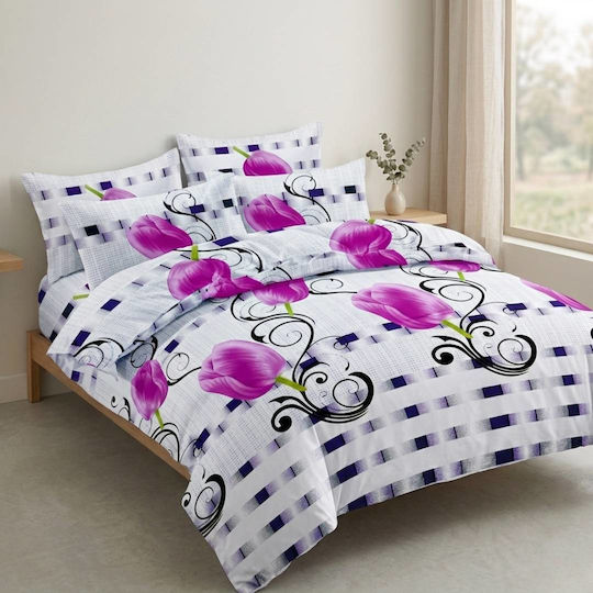 Olia Home Сет Чаршафи 220x240см. Многоцветен 4бр