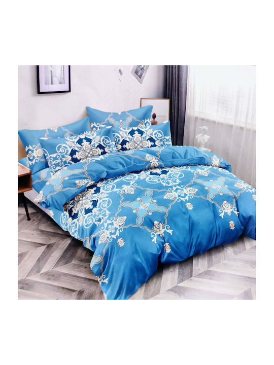 Olia Home Σετ Σεντόνια Υπέρδιπλα 220x240εκ. Πολύχρωμο (4τμχ)