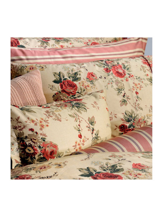 Down Town Home 869 Antique Σετ Σεντόνια Μονά 175x280εκ. Antique Flower (3τμχ)