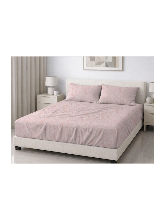 Family Enterprise Sheet Set with 2 Pillowcases King Size with Elastic 180x200+35cm. Embrime 3pcs