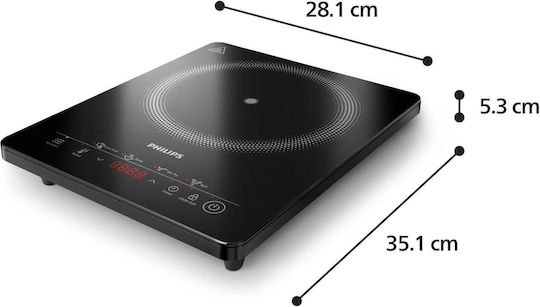 Philips Hd5830/90 Hd5830 Kochplatte Induktion Einzel Schwarz