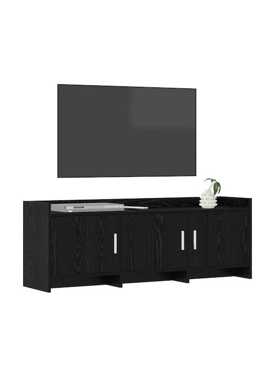 Dulap TV Stejar Negru 130x33x47cm