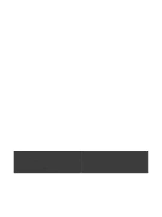 Телевизионно Мебелче Vigo 180 Черно / Черен Лъскав М180xД30xВ40см